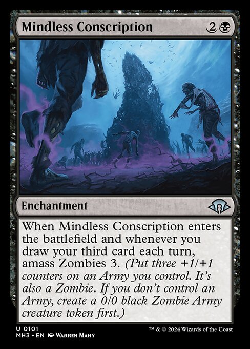 愚鈍な徴兵/Mindless Conscription [MH3][FOIL]