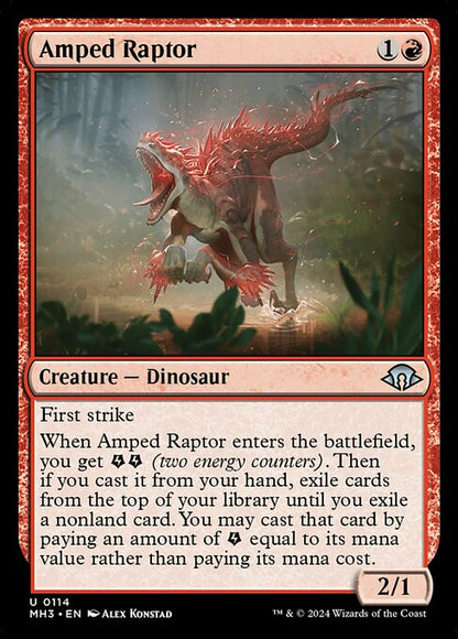 色めき立つ猛竜/Amped Raptor [MH3][FOIL]