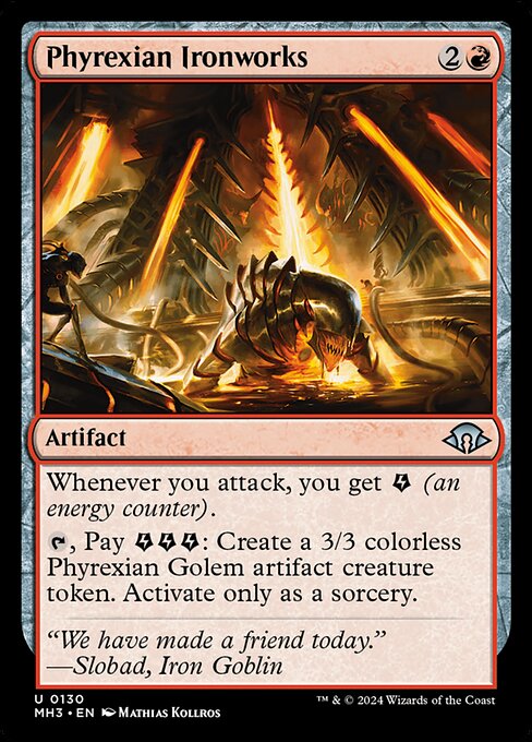 ファイレクシアの鉄工所/Phyrexian Ironworks [MH3][FOIL]