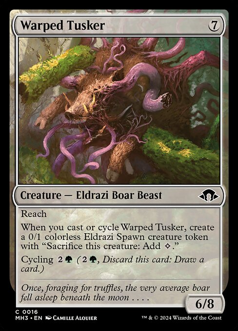 歪んだ大牙獣/Warped Tusker [MH3][FOIL]