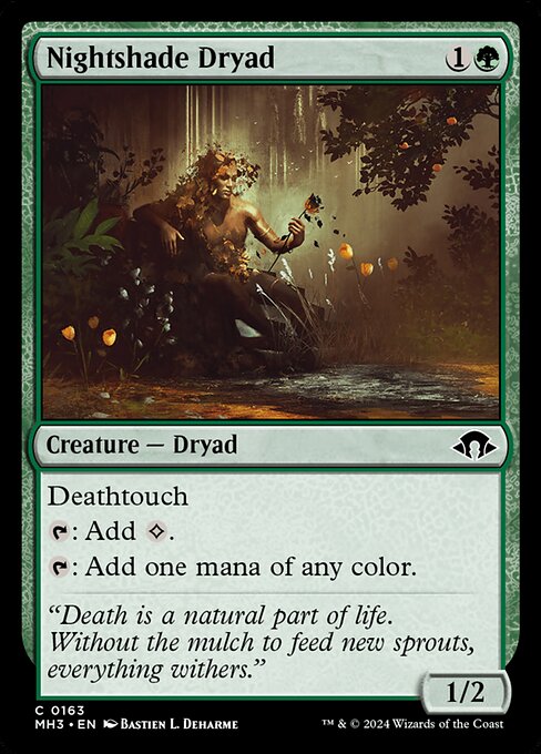 ベラドンナのドライアド/Nightshade Dryad [MH3][FOIL]