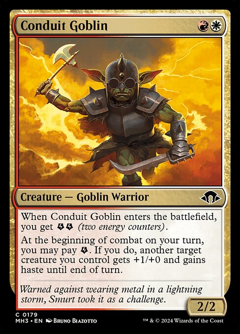 電達ゴブリン/Conduit Goblin [MH3][FOIL]