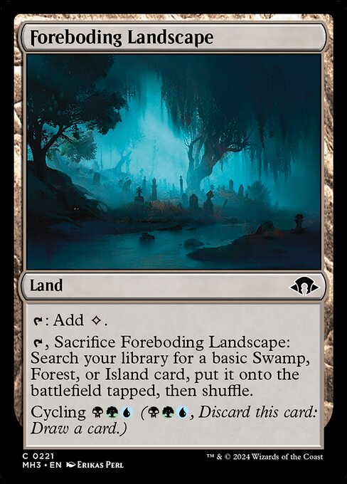 不吉地帯/Foreboding Landscape [MH3][FOIL]