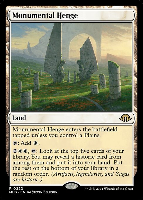 記念碑的列石/Monumental Henge [MH3][FOIL]