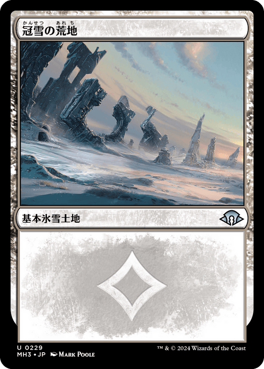 冠雪の荒地/Snow-Covered Wastes [MH3][FOIL]