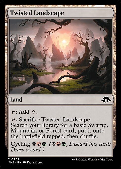 屈曲地帯/Twisted Landscape [MH3][FOIL]