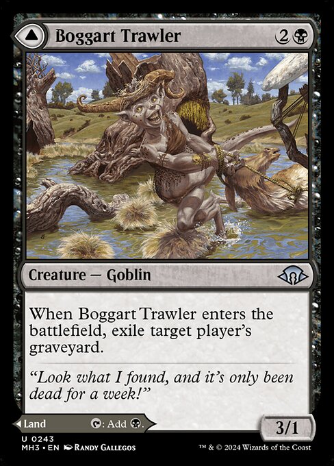 ボガートの獲物さらい/Boggart Trawler - ボガードの沼地/Boggart Bog [MH3][FOIL]