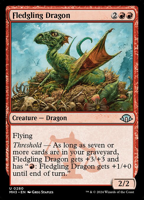 巣立つドラゴン/Fledgling Dragon [MH3][FOIL]