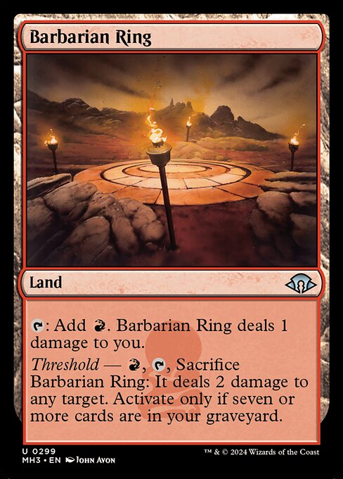 蛮族のリング/Barbarian Ring [MH3][FOIL]