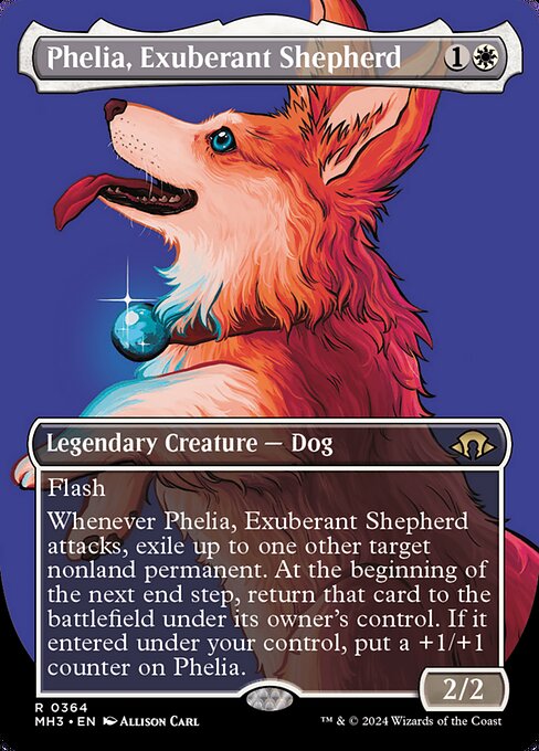 溌剌の牧羊犬、フィリア/Phelia, Exuberant Shepherd [MH3-BF][ボーダーレス][FOIL]