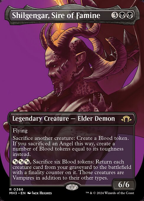 飢饉の祖、シルゲンガー/Shilgengar, Sire of Famine [MH3-BF][ボーダーレス][FOIL]