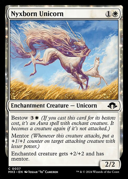 ニクス生まれの一角獣/Nyxborn Unicorn [MH3][FOIL]