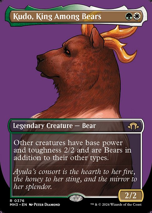 熊の中の王、クードー/Kudo, King Among Bears [MH3-BF][ボーダーレス][FOIL]