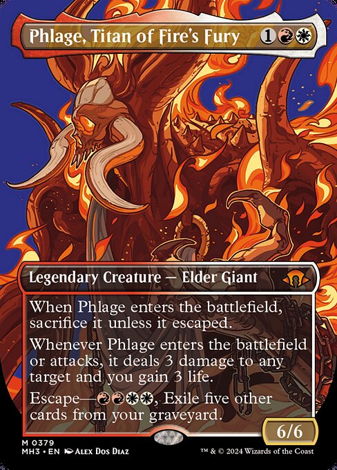 火の怒りのタイタン、フレージ/Phlage, Titan of Fire's Fury [MH3-BF][ボーダーレス][FOIL]