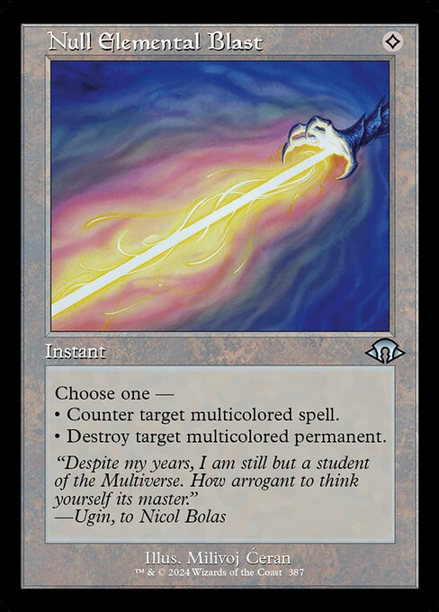 無霊破/Null Elemental Blast [MH3-BF][旧枠][FOIL]