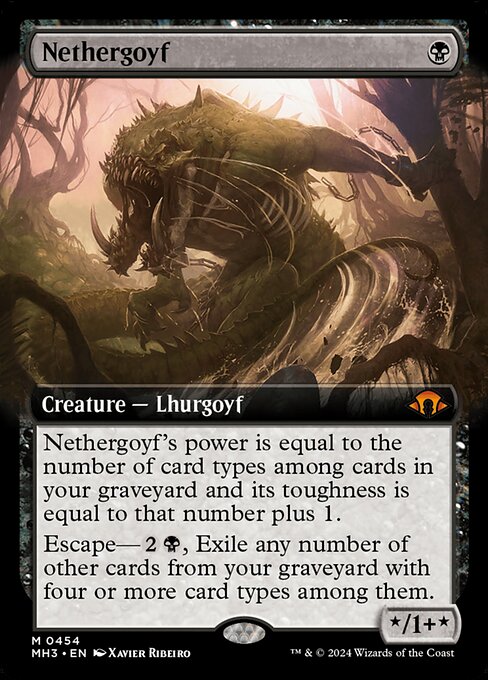 ネザーゴイフ/Nethergoyf [MH3-BF][拡張アート][FOIL]