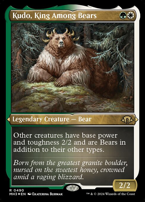 熊の中の王、クードー/Kudo, King Among Bears [MH3][FOIL][エッチング]