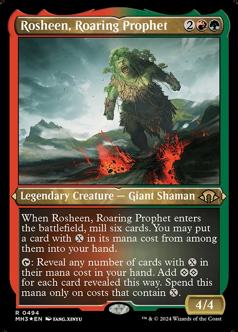 咆哮する予言者、ロシーン/Rosheen, Roaring Prophet [MH3][FOIL][エッチング]