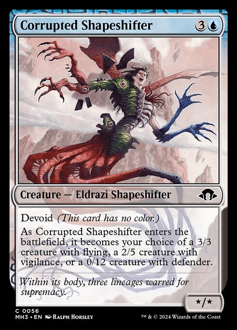 堕落した多相の戦士/Corrupted Shapeshifter [MH3][FOIL]