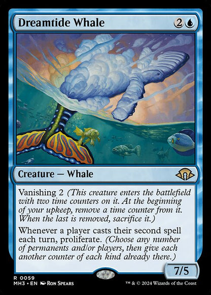 夢潮の鯨/Dreamtide Whale [MH3][FOIL]