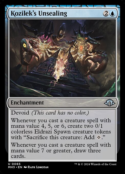 コジレックの封印破り/Kozilek's Unsealing [MH3][FOIL]