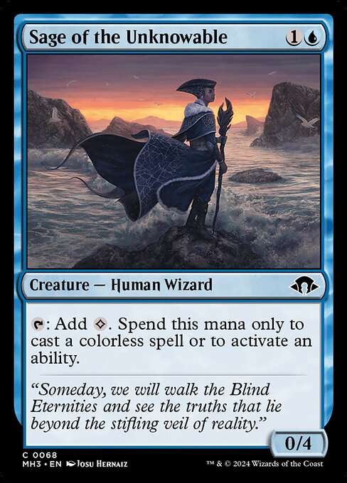 不可知の賢者/Sage of the Unknowable [MH3][FOIL]