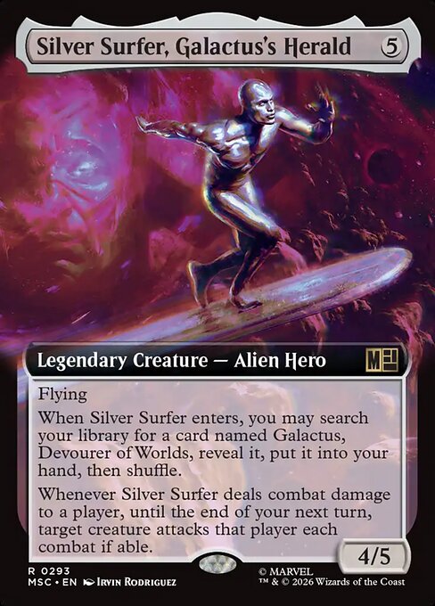 ギャラクタスのヘラルド、シルバーサーファー/Silver Surfer, Galactus's Herald [MSC][拡張アート]