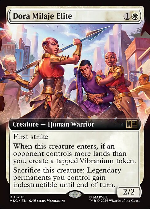 ドーラ・ミラージュの精鋭/Dora Milaje Elite [MSC][拡張アート]