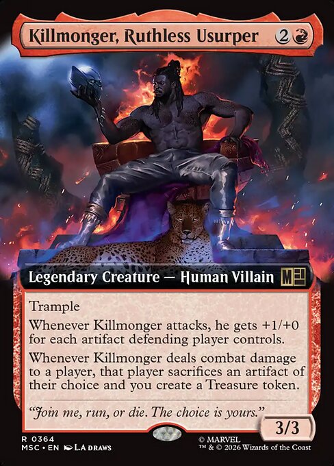 無慈悲なる簒奪者、キルモンガー/Killmonger, Ruthless Usurper [MSC][拡張アート]