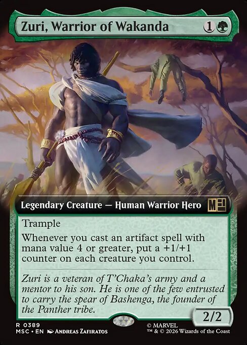 ワカンダの戦士、ズリ/Zuri, Warrior of Wakanda [MSC][拡張アート]