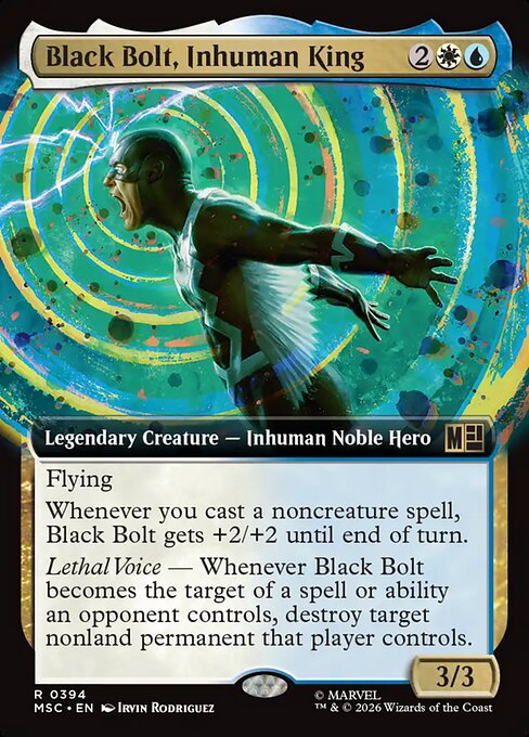 インヒューマンズの王、ブラックボルト/Black Bolt, Inhuman King [MSC][拡張アート]