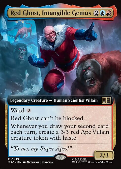 触れられざる天才、レッド・ゴースト/Red Ghost, Intangible Genius [MSC][拡張アート]