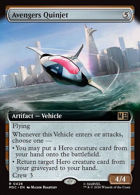 アベンジャーズ・クインジェット/Avengers Quinjet [MSC][拡張アート]