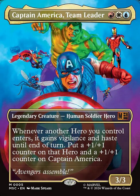 チームのリーダー、キャプテン・アメリカ/Captain America, Team Leader [MSC][ボーダーレス]