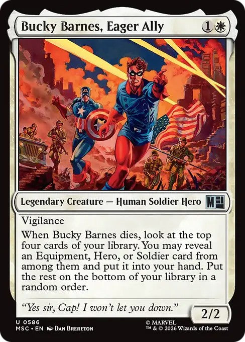 熱き心の同志、バッキー・バーンズ/Bucky Barnes, Eager Ally [MSC][FOIL]