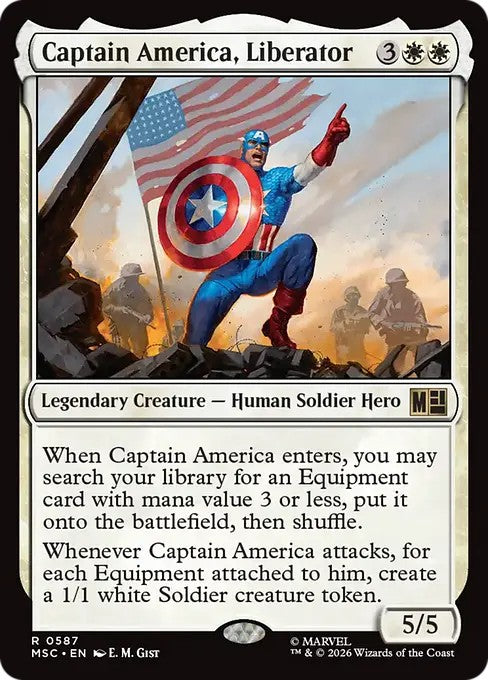 解放者、キャプテン・アメリカ/Captain America, Liberator [MSC][FOIL]