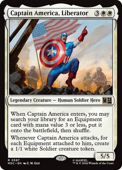 解放者、キャプテン・アメリカ/Captain America, Liberator [MSC][FOIL]