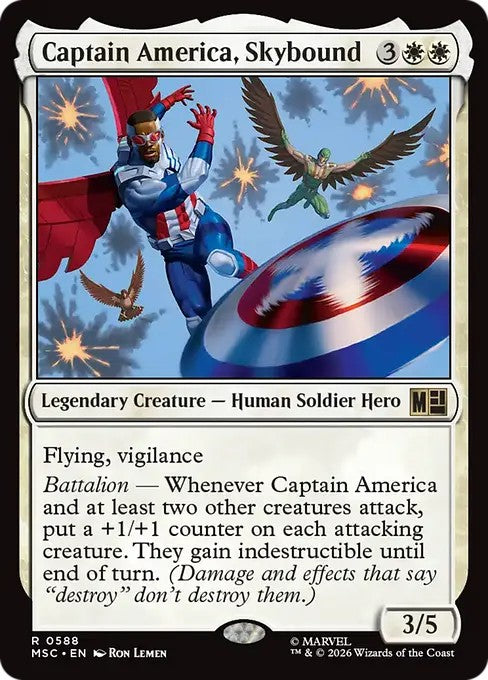 空を翔ける、キャプテン・アメリカ/Captain America, Skybound [MSC][FOIL]