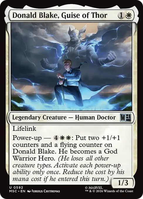 ソーの仮の姿、ドナルド・ブレイク/Donald Blake, Guise of Thor [MSC][FOIL]