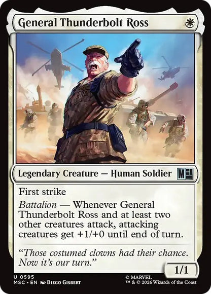 サンダーボルト・ロス将軍/General Thunderbolt Ross [MSC][FOIL]