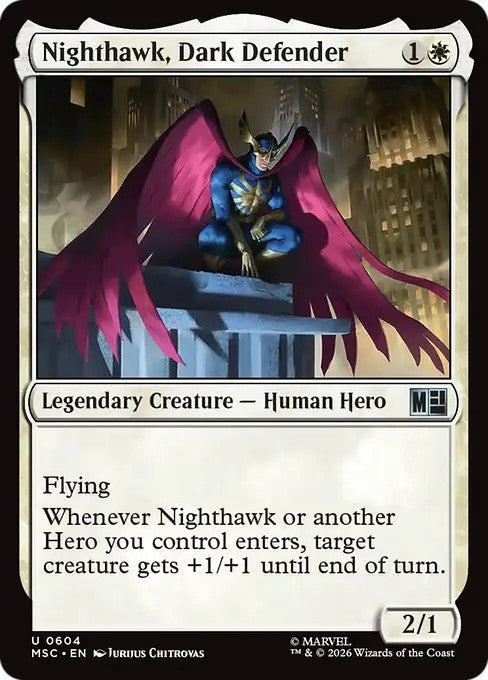闇の守護者、ナイトホーク/Nighthawk, Dark Defender [MSC][FOIL]