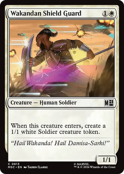 ワカンダの盾衛兵/Wakandan Shield Guard [MSC][FOIL]