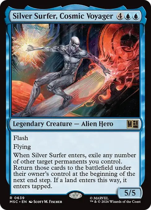 宇宙の旅人、シルバーサーファー/Silver Surfer, Cosmic Voyager [MSC][FOIL]