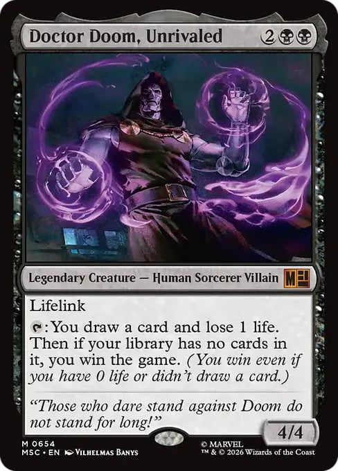 比類なき者、ドクター・ドゥーム/Doctor Doom, Unrivaled [MSC][FOIL]