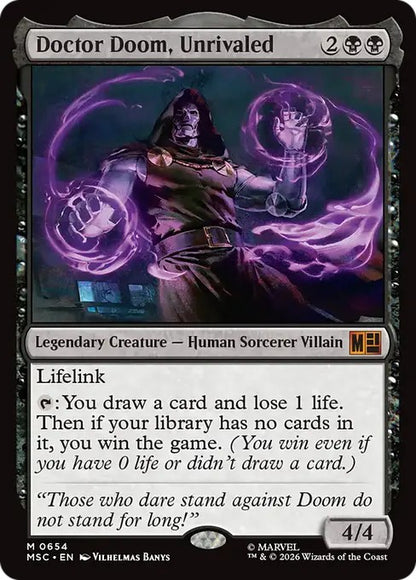 比類なき者、ドクター・ドゥーム/Doctor Doom, Unrivaled [MSC][FOIL]