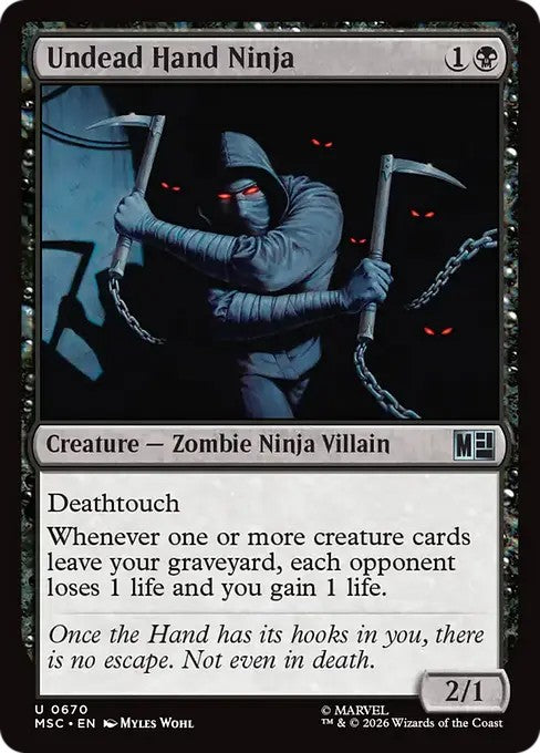 アンデッドのハンド忍者/Undead Hand Ninja [MSC][FOIL]