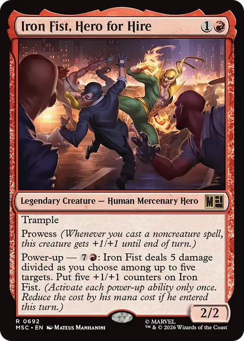 ヒーローズ・フォー・ハイアー、アイアンフィスト/Iron Fist, Hero for Hire [MSC][FOIL]