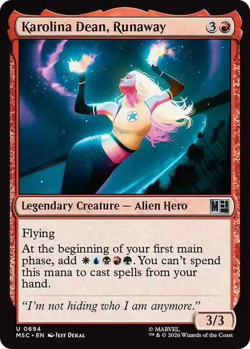 ランナウェイズ、カロリーナ・ディーン/Karolina Dean, Runaway [MSC][FOIL]
