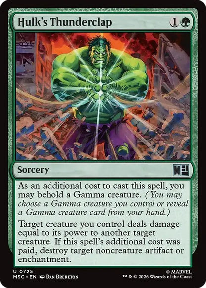 ハルクのサンダークラップ/Hulk's Thunderclap [MSC][FOIL]