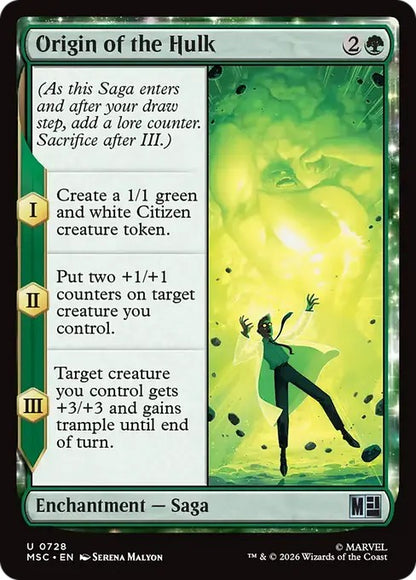 ハルクの原点/Origin of the Hulk [MSC][FOIL]